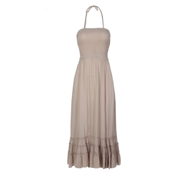 Bohemian Halter Backless Extratropical Maxi Dress - Picture 7 of 7